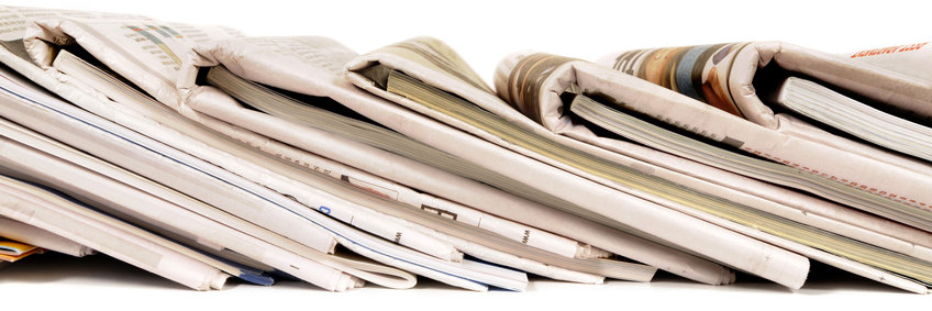 The MPI-IE in press & media Zeitungsstapel - Das MPI-IE in der Presse und den Medien