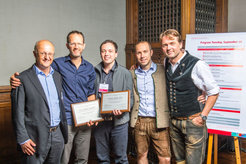 from left to right: Ulrich Stilz (Novo Nordisk), Andrew Pospisilik (Max Planck Institute of Immunobiology and Epigenetics, Freiburg), Zachary Knight (University of California, San Francisco), Heiko Lickert (HMGU), Matthias Tschöp (HMGU),